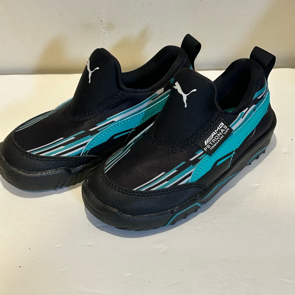 Puma Kids Sneakers in Black and Teal